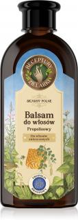 Receptury Zielarki Skarby Polne Balsam z Propolisem Brzozowym Do Włosów Zniszczonych 350ml