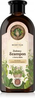 Receptury Zielarki Skarby Polne Ziołowy Szampon z Korą Dębu Do Włosów Ze Skłonnością Do Łupieżu 350ml