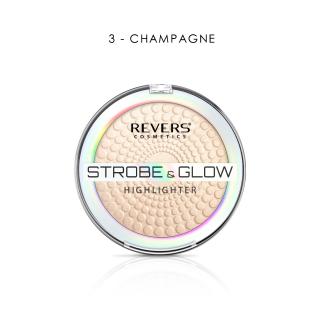 Revers Puder Rozświetlający Strobe Glow Highlighter 03 Champagne 8 G