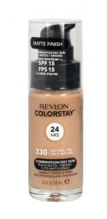 Revlon Colorstay 24h Podkład Kryjąco-Matujący Nr 330 Natural Tan - Cera Mieszana I Tłusta 30ml