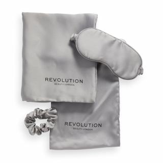 Revolution Beauty The Beauty Sleep Satin Set Satynowy Zestaw Do Spania - Silver 1op.