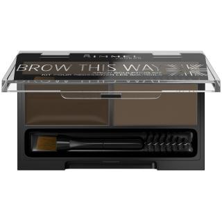 Rimmel Paleta do Brwi - Brow This Way 003 Ciemny Brąz