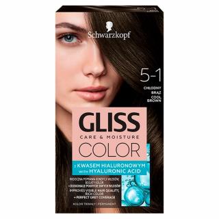 Schwarzkopf Gliss Color Krem Koloryzujący Nr 5-1 Chłodny Brąz 1op.