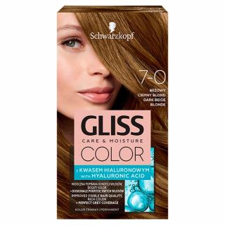 Schwarzkopf Gliss Color Krem Koloryzujący Nr 7-0 Beżowy Ciemny Blond 1op.