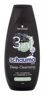 Schwarzkopf Schauma Men Szampon Oczyszczający 3w1 Charcoal 400ml