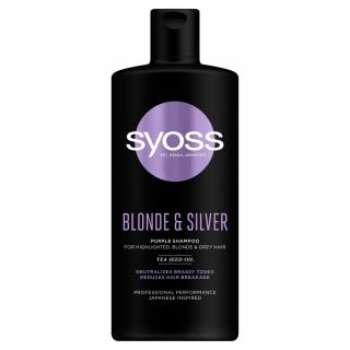 Schwarzkopf Syoss Blonde Silver Szampon Do Włosów Przeciw Żółtym Tonom 440ml