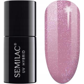 Semilac Lakier Hybrydowy 319 Shimmer Dust Pink - 7 Ml