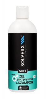 Solverx Men Soft Żel Szampon 2w1 400ml