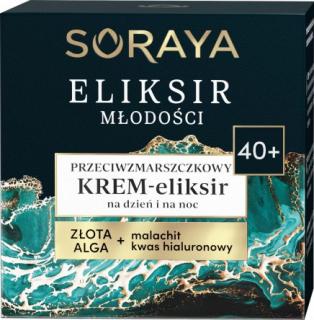 Soraya Eliksir Młodości 40+ Przeciwzmarszczkowy Krem-Eliksir Na Dzień I Noc 50ml