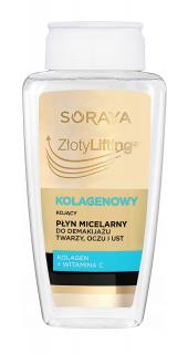 Soraya Złoty Lifting Kolagenowy Kojący Płyn Micelarny Do Demakijażu 400ml