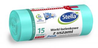 Stella Worki Łazienkowe Z Uszami Fresh - O Świeżym Zapachu 15l 1op.-30szt.