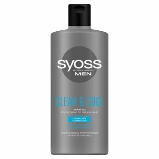 Syoss Men Clean Cool Szampon Odświeżający - Włosy Normalne I Przetłuszczające 440ml