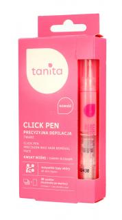 Tanita Click Pen Aplikator z Woskiem do Precyzyjnej Depilacji Twarzy Kwiat Wiśni 3.6ml