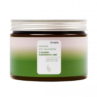 Terapiq.Cbd Maska Do Włosów Z Olejem Konopnym I Cbd 500ml