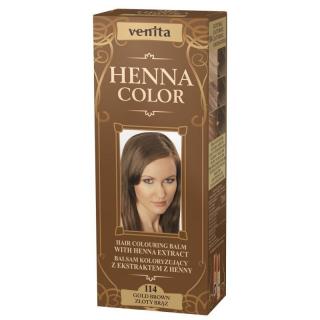 Venita Henna Color Balsam Nr 114 Złoty Brąz