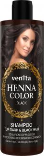 Venita Henna Color Szampon Do Włosów W Odcieniach Ciemnych i Czarnych - Black 300ml