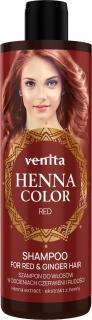 Venita Henna Color Szampon Do Włosów W Odcieniach Czerwonych i Rudości - Red 300ml