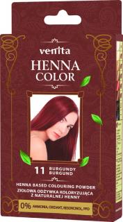 Venita Henna Color Ziołowa Odżywka Koloryzująca - 11 Burgund 1op.
