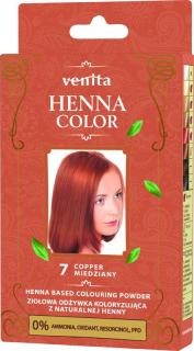 Venita Henna Color Ziołowa Odżywka Koloryzująca - 7 Miedziany 1op.