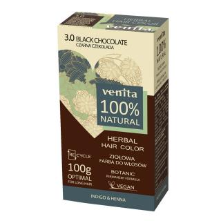 Venita Herbal Hair Color Ziołowa Farba do Włosów nr 3.0 Czarna Czekolada