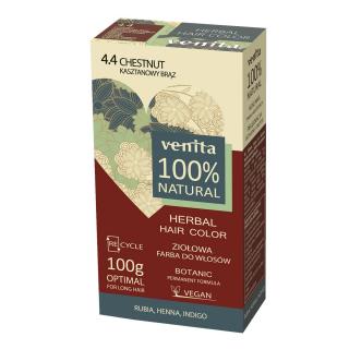 Venita Herbal Hair Color Ziołowa Farba do Włosów nr 4.4 Kasztanowy Brąz