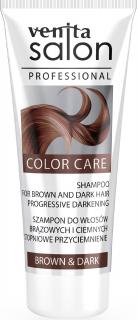 Venita Salon Professional Szampon Color Care do Włosów Brązowych i Ciemnych Stopniowo Przyciemniający 200ml