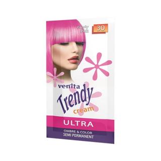 Venita Trendy Cream Ultra Krem do Koloryzacji Włosów 30 Candy Pink 35g