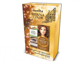 Venita Zestaw Prezentowy Dla Kobiet Balsam Koloryzujący Orzech Laskowy+Henna Pudrowa Do Brwi