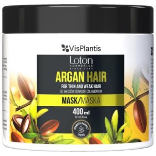 Vis Plantis Loton Argan Hair Maska do Włosów Cienkich i Osłabionych  z Arganem 400 ml