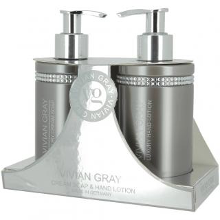VIVIAN GRAY Ekskluzywny Zestaw do Rąk Mydło i Balsam Gray Crystalis 2 x 250 ml