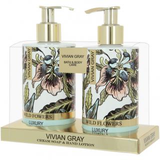 VIVIAN GRAY Zestaw do Pielegnacji  Rąk Gray White Flowers 2 x 250 ml