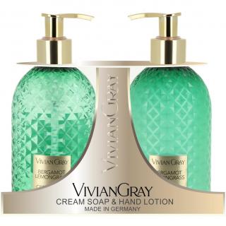 VIVIAN GRAY Zestaw do Rąk Bergamot and Lemongrass Mydło  i Balsam do Rąk 2 x 300ml