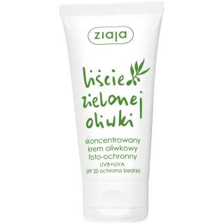 ZIAJA LIŚCIE ZIELONEJ OLIWKI Lekki Skoncentrowany Krem do Twarzy Oliwkowy SPF 20 - 50 ml