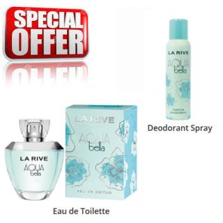 La Rive Aqua Bella - zestaw promocyjny, woda perfumowana, dezodorant