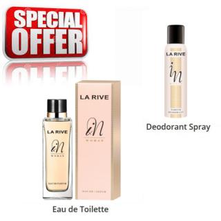 La Rive In Woman - zestaw promocyjny, woda perfumowana, dezodorant