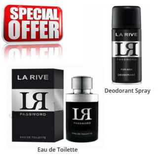 La Rive LR Password - zestaw promocyjny, woda toaletowa, dezodorant