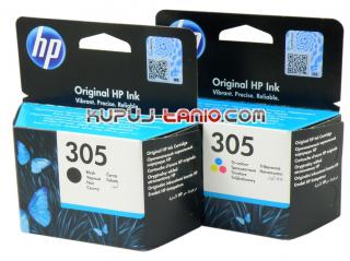 HP 305 Black + Color oryginalne tusze HP Deskjet 2710, HP Envy 6020e, HP Deskjet 2700, HP Deskjet 2720, HP Envy 6420e, HP Deskjet Plus 4120
