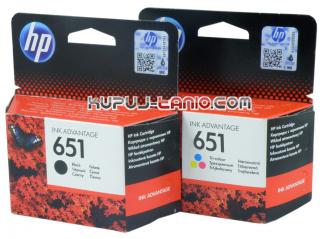 HP 651 Black + Color oryginalne tusze HP Deskjet Ink Advantage 5575, HP Officejet 202, HP Officejet 252, HP Deskjet Ink Advantage 5645