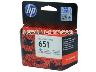 HP 651 Color oryginalny tusz HP Officejet 252, HP Deskjet Ink Advantage 5575, HP Officejet 202, HP Deskjet Ink Advantage 5645