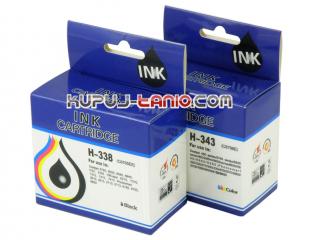 HP338 + HP343 tusze (Celto) tusze HP PSC 1510, HP PSC 1610, HP PSC 1500, HP Photosmart C3180, HP Photosmart C3100, HP Deskjet 5740, HP Photosmart 2575