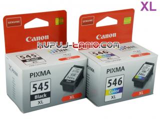 PG-545XL + CL-546XL oryginalne tusze do Canon MG2455, Canon iP2850, Canon MG2450, Canon MG2550, Canon MG2950, Canon MX495