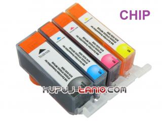 .PGI-520BK - CLI-521 tusze do Canon (4 szt  z chipami, Crystal) tusze do Canon iP4700, Canon MP560, Canon iP4600, Canon MP550, Canon MP540