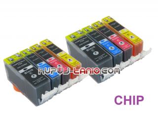 .PGI-520BK - CLI-521 tusze do Canon (8 szt  z chipami, Celto) tusze Canon Pixma MP540, Canon Pixma iP3600, Canon Pixma iP4700, Canon Pixma MP560