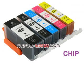 PGI-525BK - CLI-526 tusze do Canon (5 szt  z chipami, BT) tusze do Canon MG5350, Canon MG5250, Canon MG5150, Canon iP4850, Canon iP4950, Canon MG6150