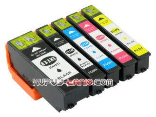 T3357 = 33XL tusze Epson (5 szt., BT) tusze do Epson XP-830, Epson XP-540, Epson XP-635, Epson XP-640, Epson XP-645, Epson XP-530, Epson XP-630