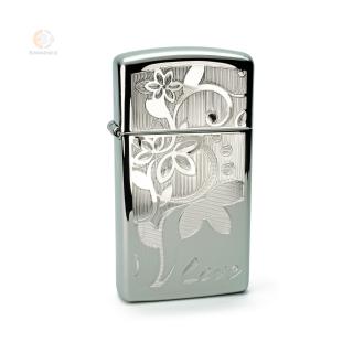 Zapalniczka Zippo Slim Love Flower z Twoim grawerem