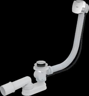 ALCADRAIN A51CR-120 Syfon wannowy, korek automatyczny, chrom