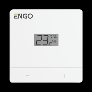 EASY-230W - Regulator temperatury, 230V, biały, dobowy, natynkowy, Engo Controls Regulator temperatury EASY-230W ENGO