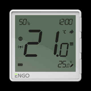 ENGO EONE-BATW Internetowy, natynkowy regulator temperatury ZigBee, akumulatorowy ENGO EONE-BATW