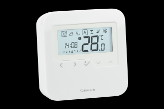 HTRP-RF(50) Bezprzewodowy, natynkowy, cyfrowy regulator temperatury sieci ZigBee - tygodniowy, 2xAA, biały, SALUS Controls Regulator sieci ZigBee HTRP-RF(50) SALUS